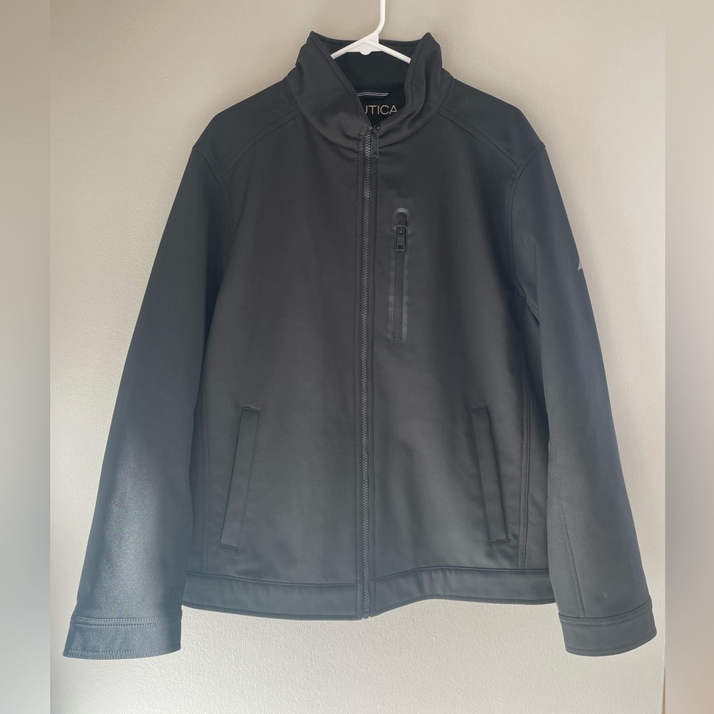 Nautica Black Zip-Up Jakcet